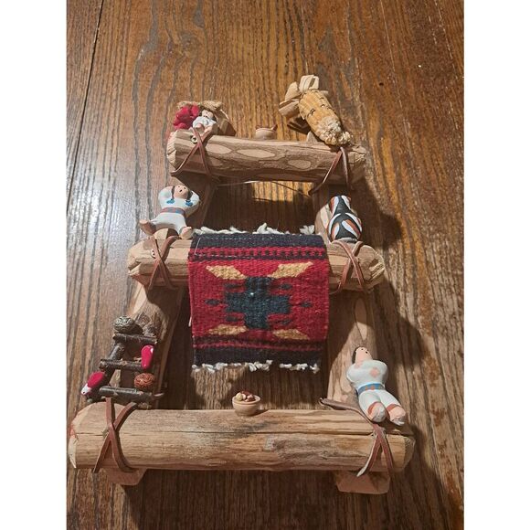 Vintage 2004 Handmade Navajo Native American Southwestern Wall Decor Unique - Picture 2 of 11